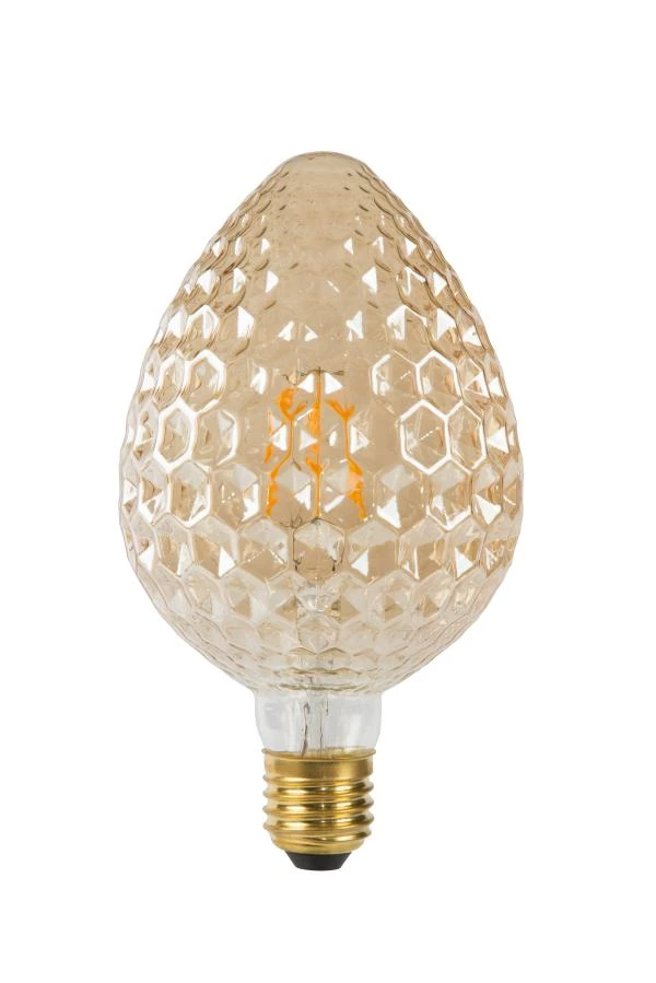 Lucide PINEAPPLE - Filament lamp - Ø 9,5 cm - LED - E27 - 1x6W 2200K - Amber - uit